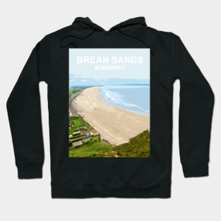 Brean Sands Somerset. Travel poster. Gift. Hoodie